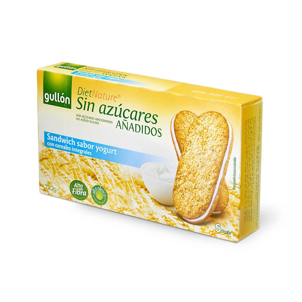 Bánh Gullon Ăn Kiêng không đường nhân sữa chua 220g