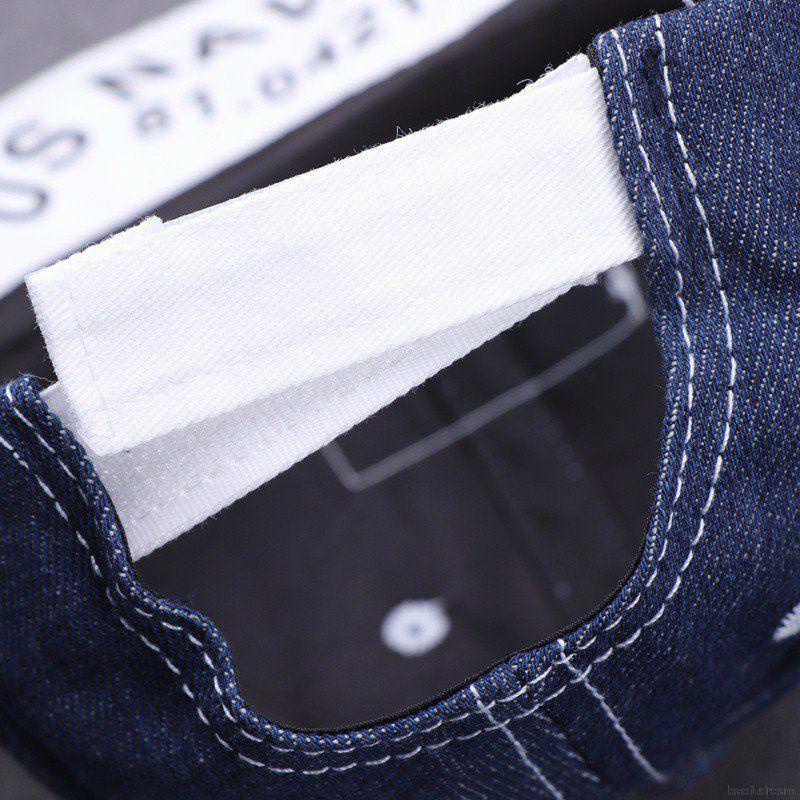 Mũ Bóng Chày Phối Vải Denim Thời Trang Có Thể Điều Chỉnh Cho Trẻ Em 6 tháng đến 3 tuổi