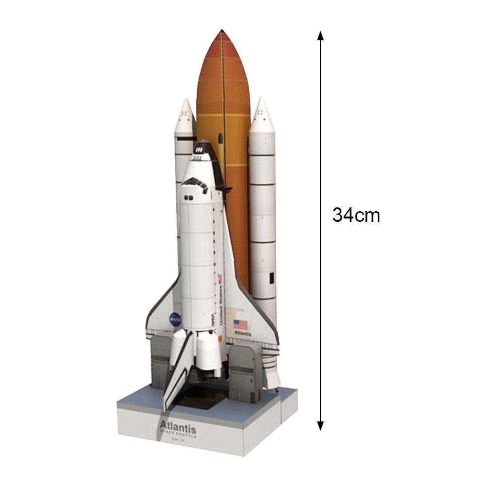 1 Mô Hình Tàu Không Gian 3d Bằng Giấy Tỉ Lệ 1: 150 34 cm U6Z3