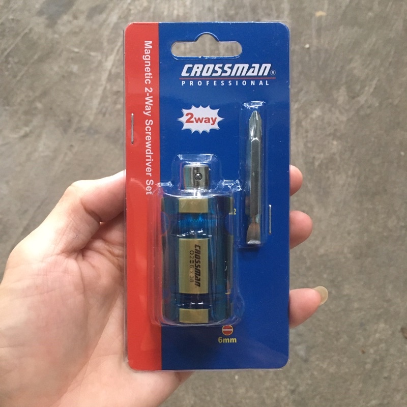 Tua vít lùn 2 đầu crossman 6x38mm