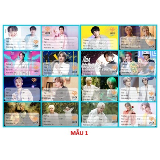 Nhãn vở JACK siêu đẹp