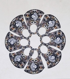 10 Khẩu Trang Vải thun in 3D ( 1 lớp )