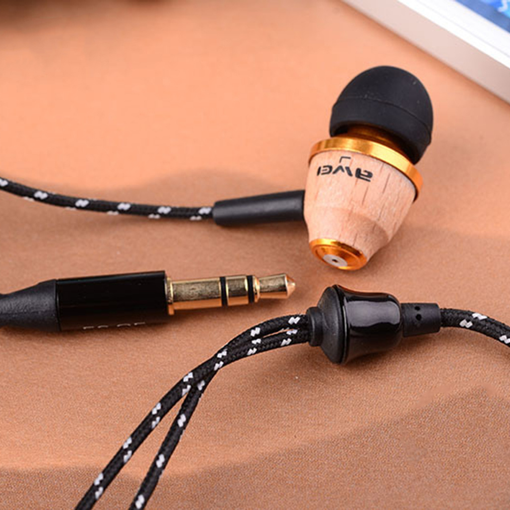 Tai Nghe Nhét Tai Awei Es-Q5 Dây Gỗ Cổng 3.5mm Cho Điện Thoại / Máy Tính | BigBuy360 - bigbuy360.vn