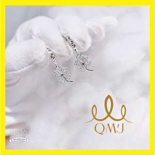 💖FREESHIP50K - Bông tai bạc đẹp - Bông tai cỏ bốn lá duyên dáng, bạc 925 chuẩn cao cấp