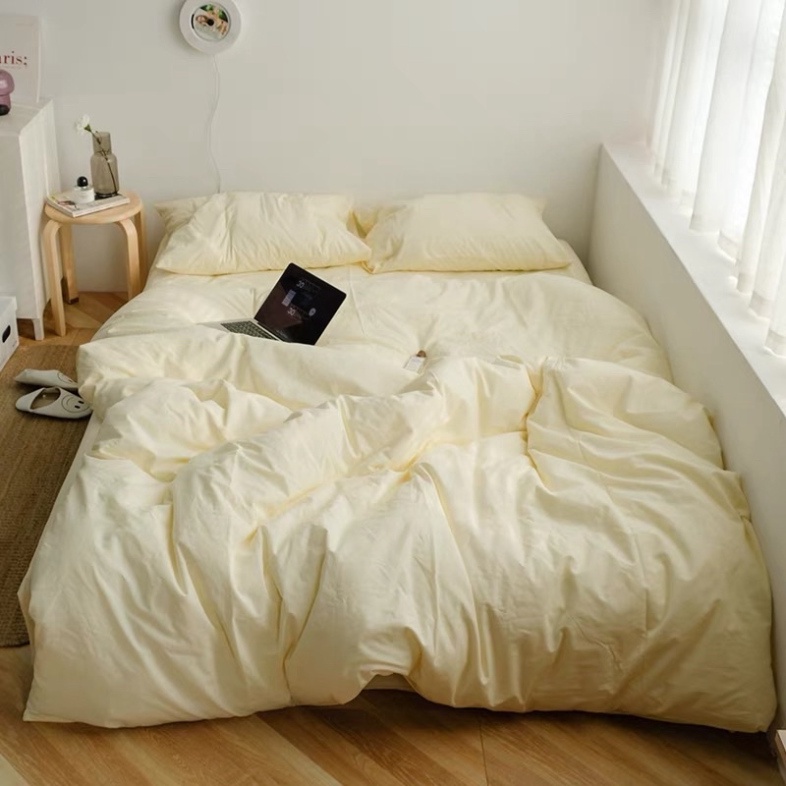 Bộ chăn ga giường Tici notag, set 4 món cotton tici đủ size free bo chun