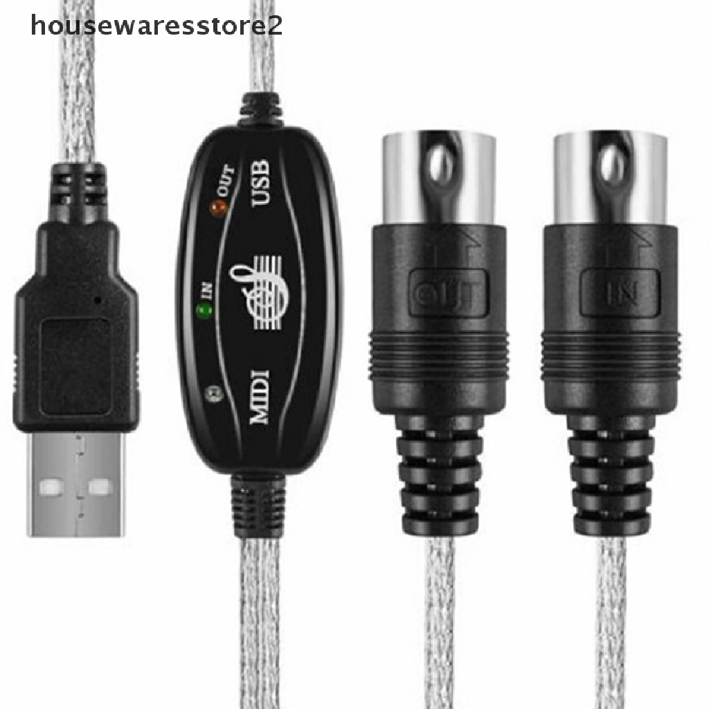 Dây Cáp Chuyển Đổi USB Sang MIDI 2 Cho Bàn Phím Âm Nhạc