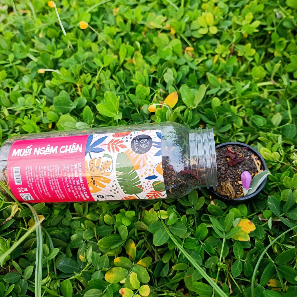[Ngâm chân giảm cân] Muối ngâm chân thải độc giảm cân qua lòng bàn Calen Nature's Farm