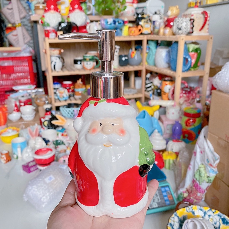 Bình xà bông có vòi gốm sứ 3D