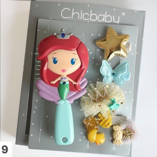 Set lược cặp tóc công chúa Disney