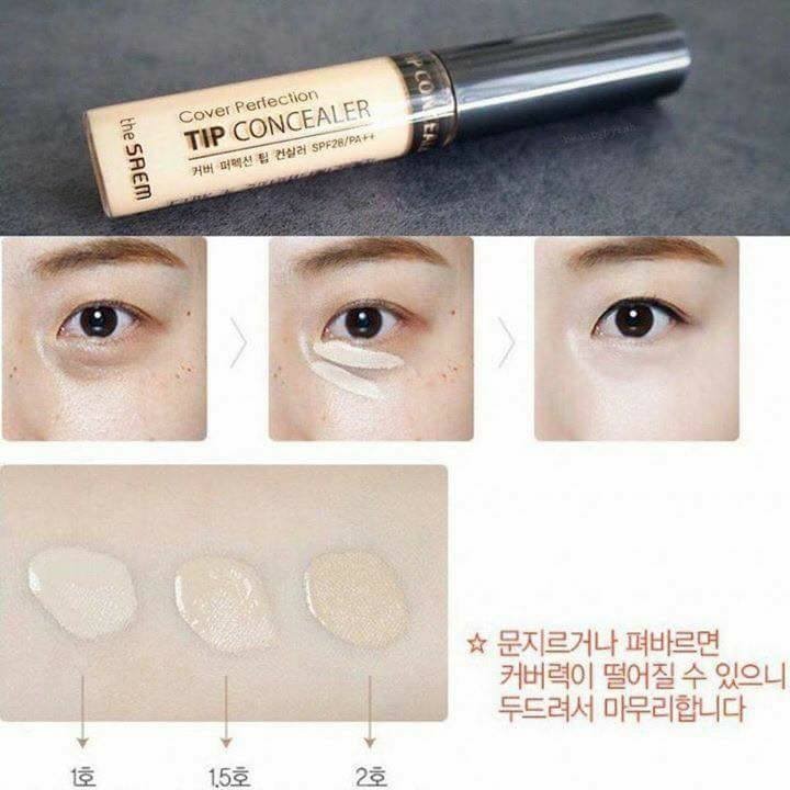 [Mã SKAMFM286 giảm 10% đơn 100K] Che Khuyết Điểm Cover Perfection Tip Concealer Spf 28 Pa++