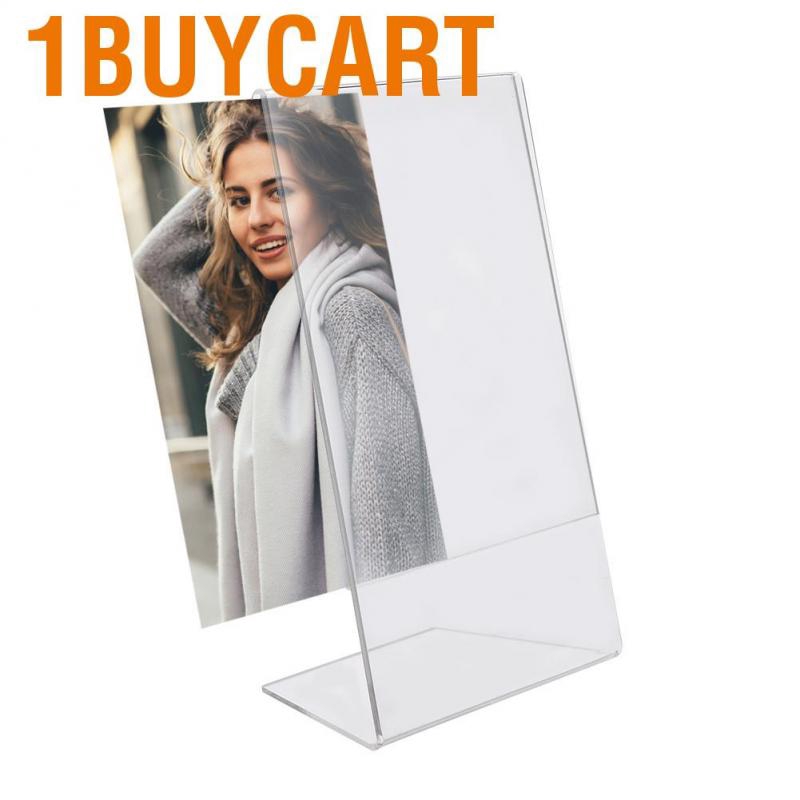 1buycart 6 Inch Acrylic Transparent Portable Photo Picture Frame Home Decor DIY Parts