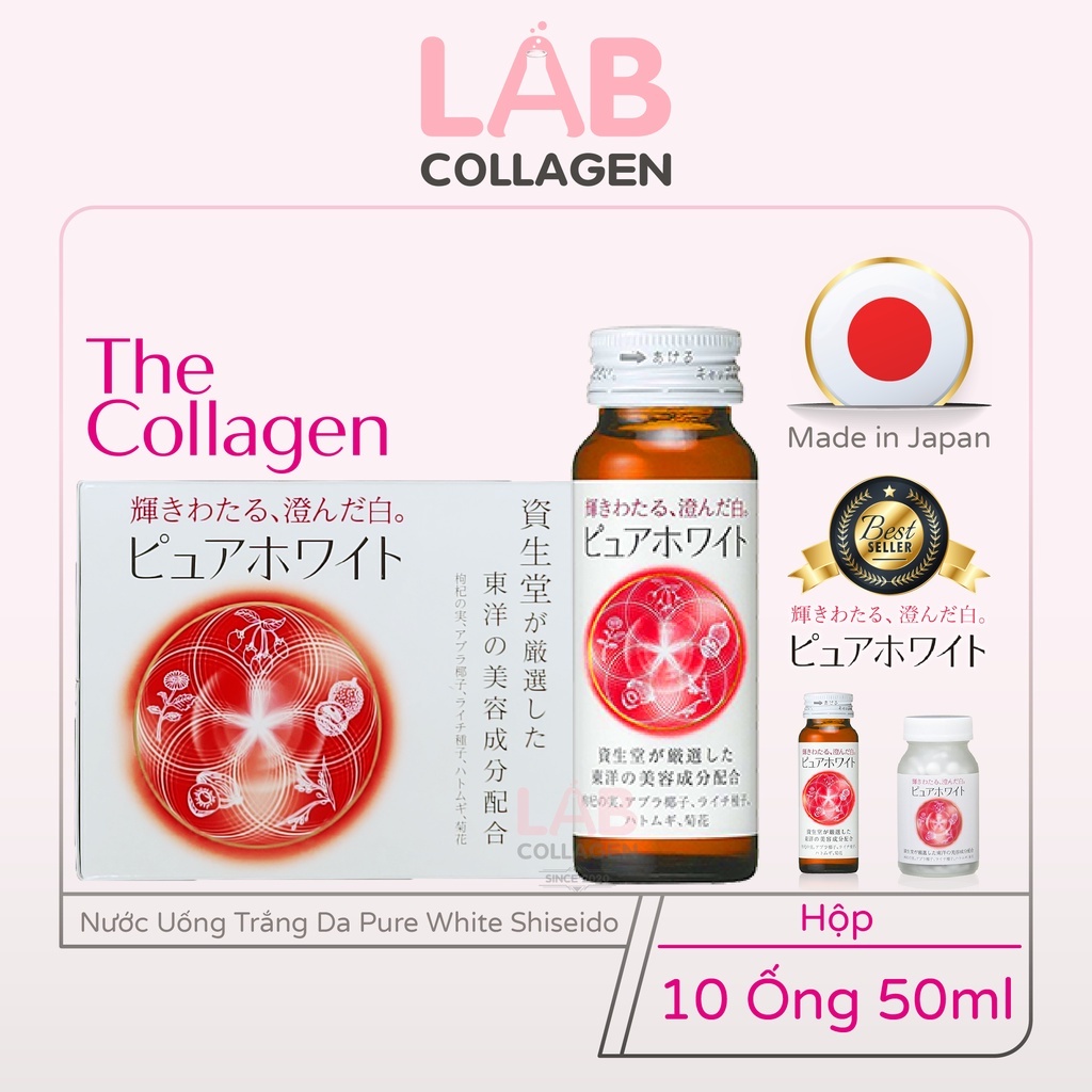 Nước Uống Trắng Da Pure White Shiseido - The Shiseido Pure White 2022