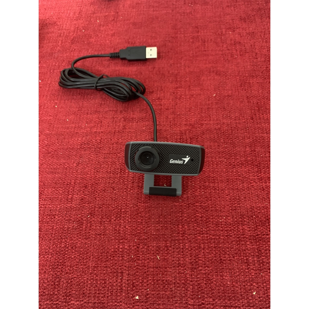 Webcam máy tính học online 720p, webcam có kèm micro Genius Facecam 1000X V2 720p