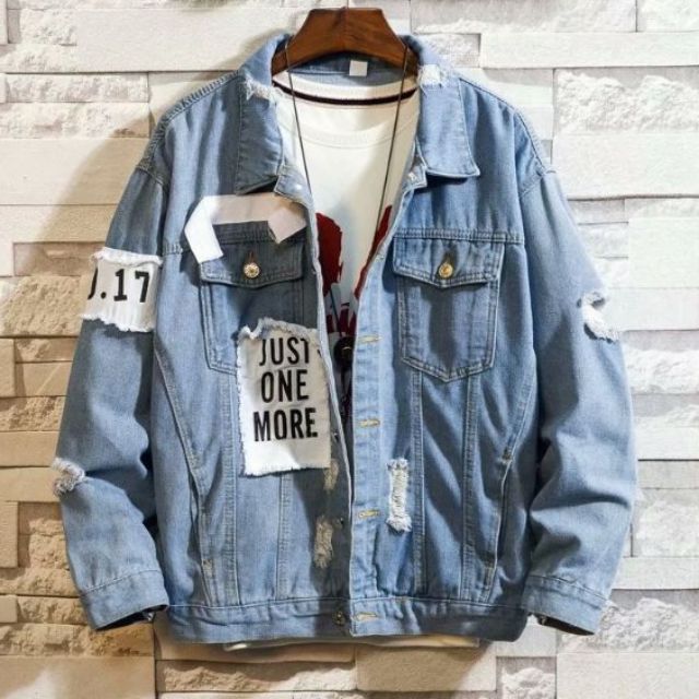 Áo khoác jean unisex cao cấp ( M - L - XL ) siêu cấp