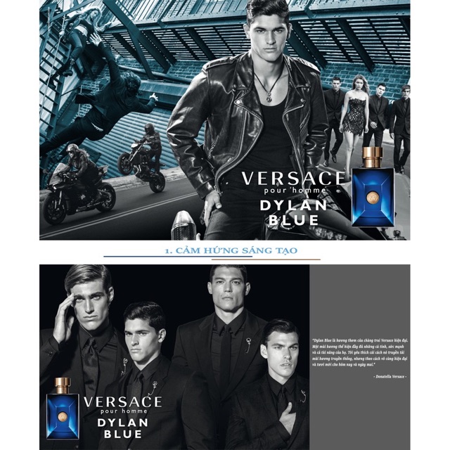 Nước hoa versace dylan blue pour homme 30ml fullbox bill Hàn