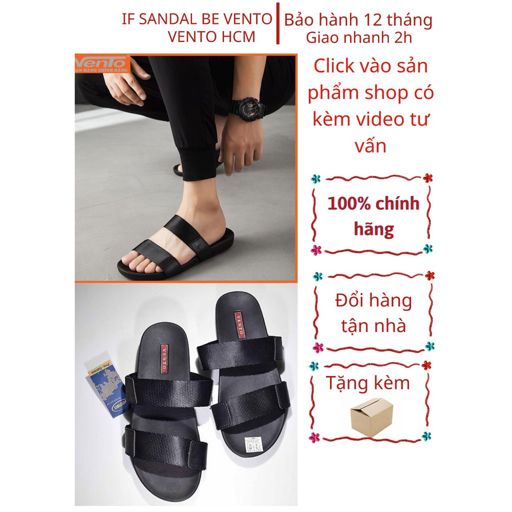 [Free ship] Dép Nam - Dép Vento - Bảo Hành Vĩnh Viễn VT4910BBB