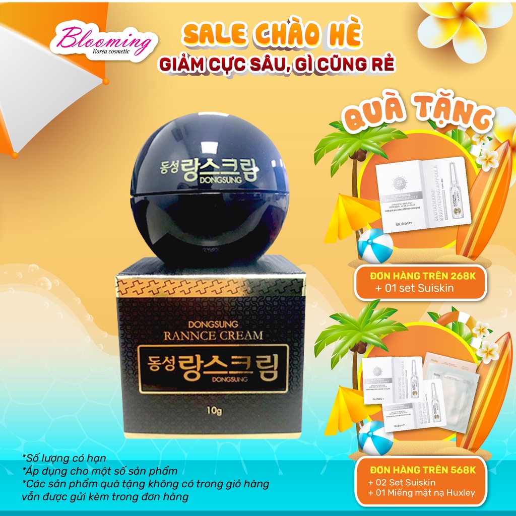 Kem dưỡng ẩm, giảm thâm nám, tàn nhang và mờ thâm cao cấp DongSung Rannce Cream 10g BLOOMING