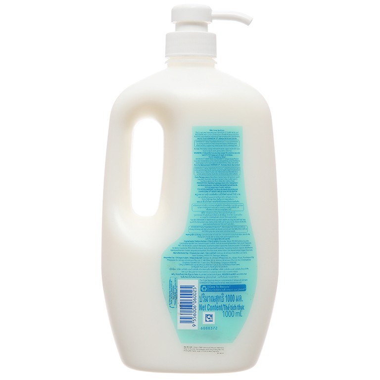 [Sx Thái Lan] Gel tắm cho bé Johnson's Baby milk & rice 1000ml