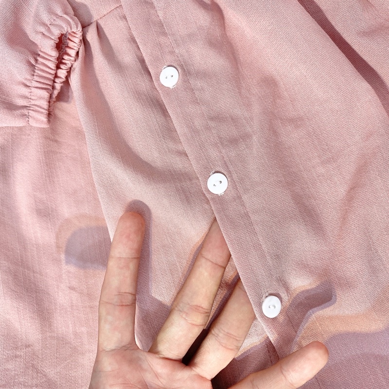 Váy Babydoll cho bé chất đũi phối zen