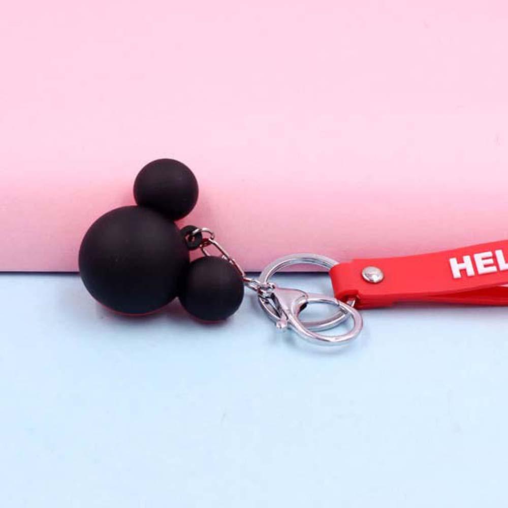 Móc Khóa Nhựa PVC Hình Chuột Mickey Thời Trang Thanh Lịch