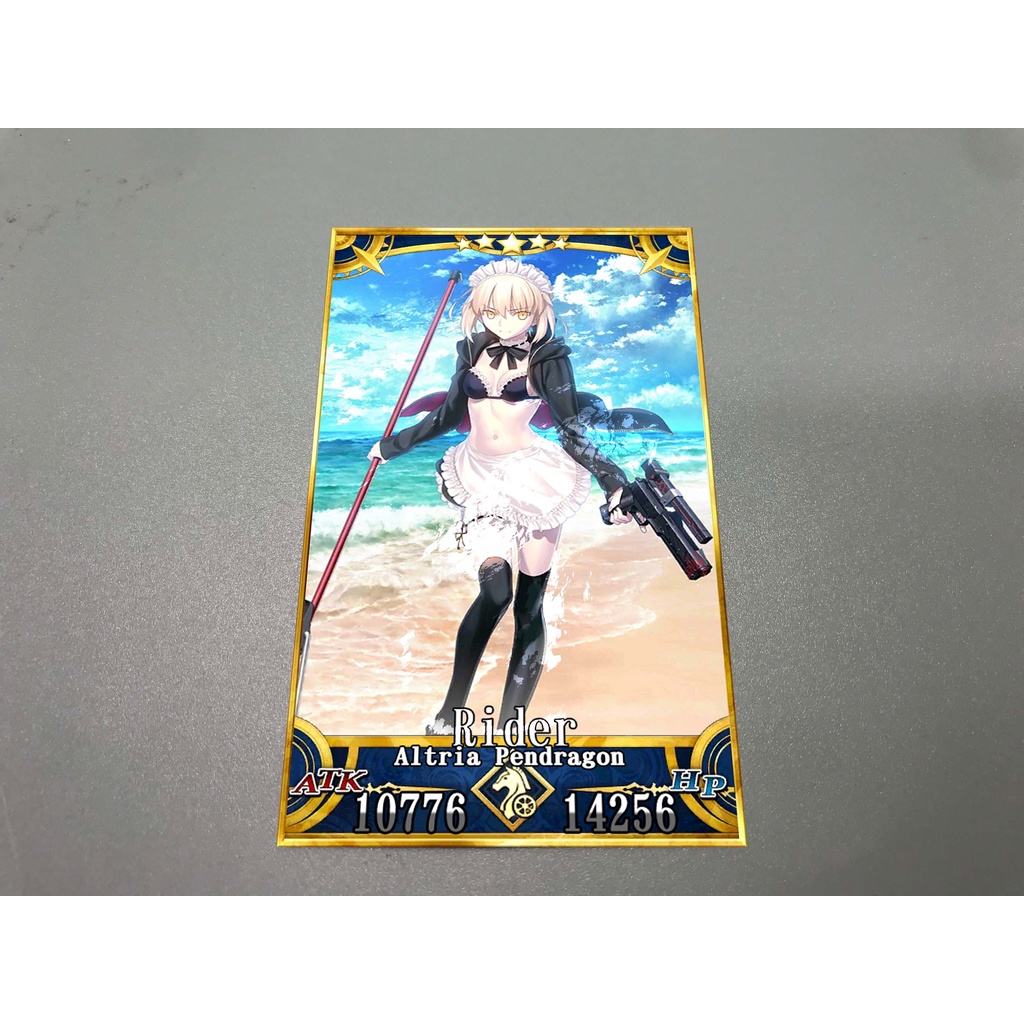 Thẻ bài sưu tầm custom card bánh xốp Fate Grand Order FGO Fate/Grand Order saber alter rider