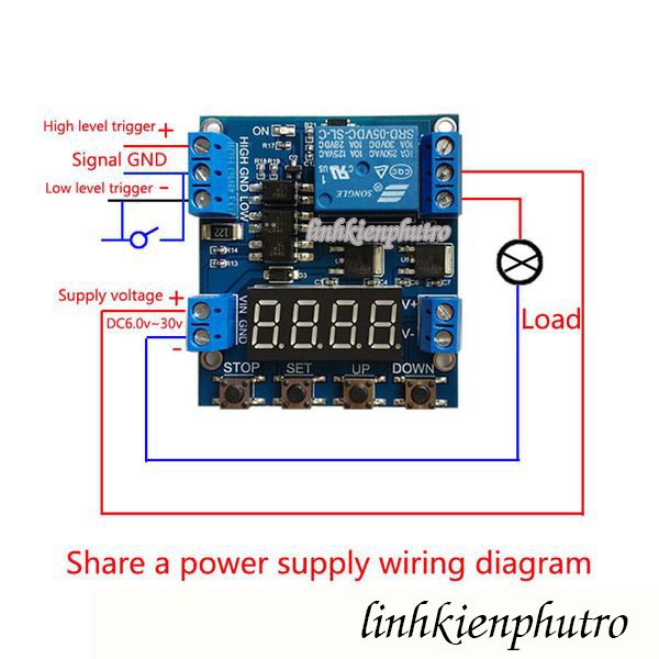 Mạch Tạo Trễ 0.01 Giây Đến 9999 Phút - Đo Áp - Sạc Xả Ắc Quy