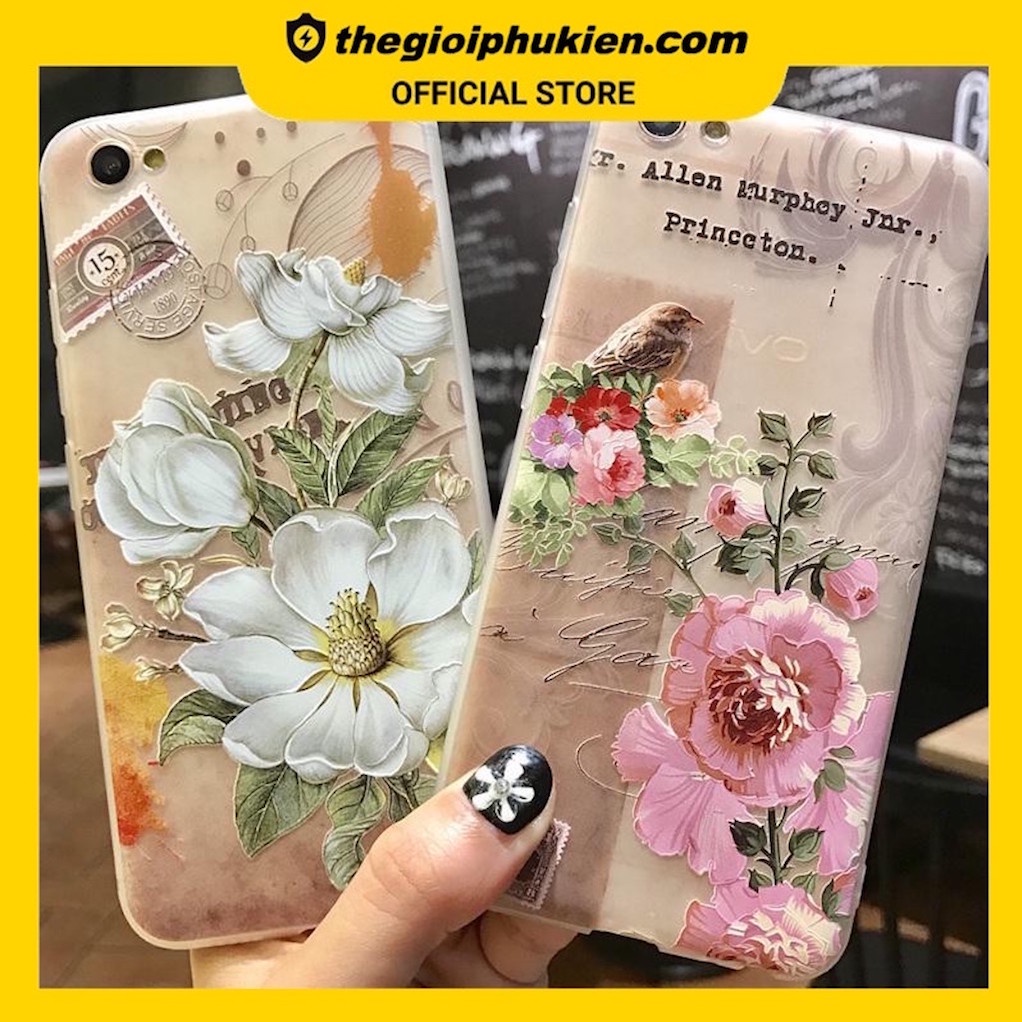 Ốp iphone hoa châu Âu cao cấp cho iPhone 6 / 6s / 7 / 8 / 6Plus / 6sPlus / 7Plus / 8Plus / X - a01