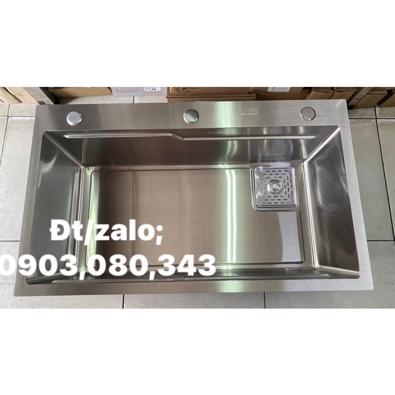 Chậu rửa chén bát 1 hộc loại to inox chuẩn 304 hàng chính hãng loại đẹp