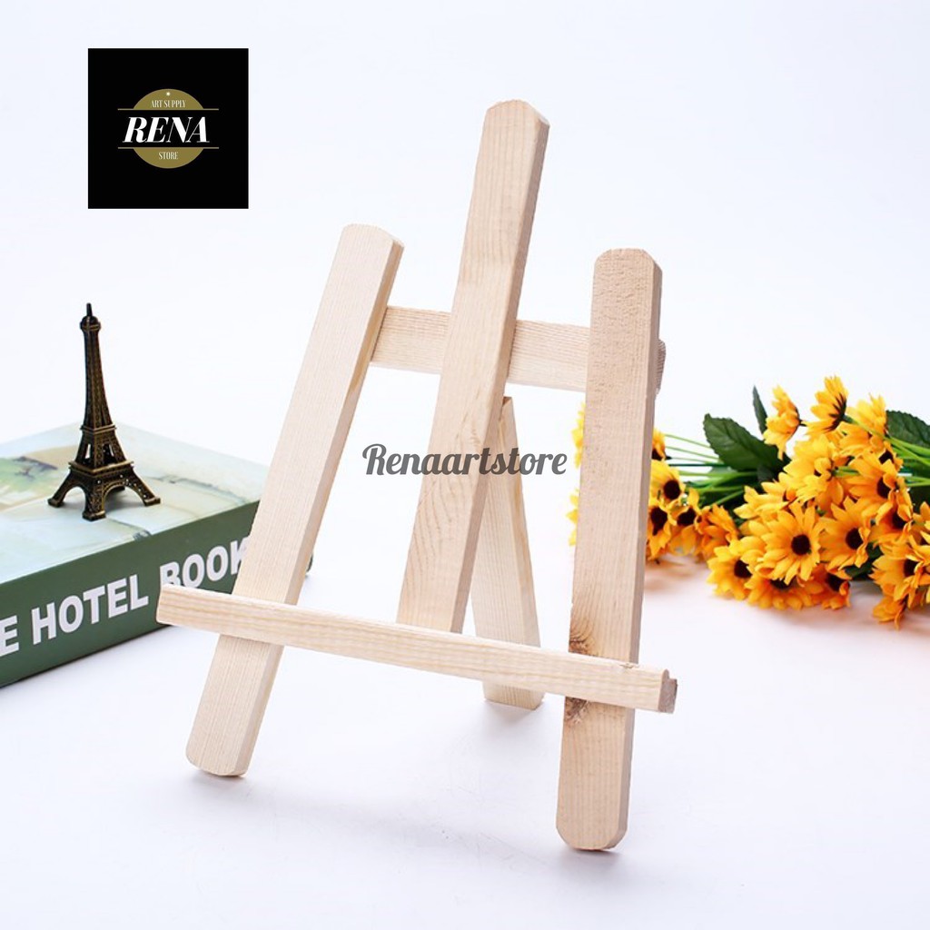 [RẺ NHẤT] Giá vẽ gỗ mini Mont Marte kèm canvas/toang vẽ