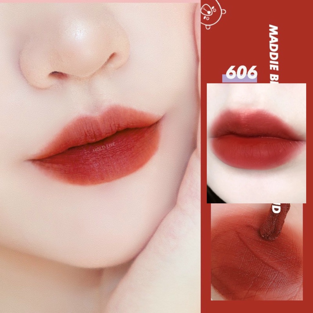 Son Kem Gấu HOLD LIVE Maddie Bear Soft Fog Lip Mud Nội Địa Trung