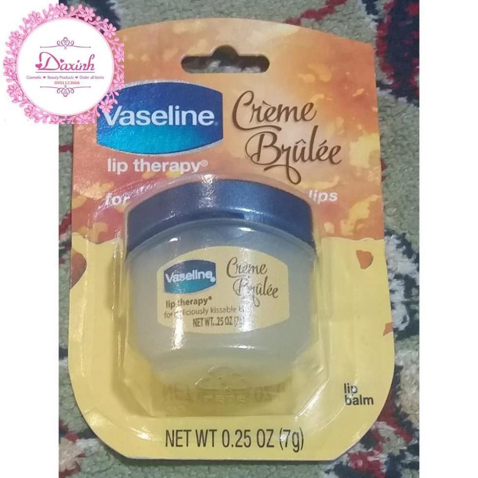 Sáp Dưỡng Môi USA Vaseline - Lip Therapy Crème Brulée Dạng Hũ 7g Vaseline