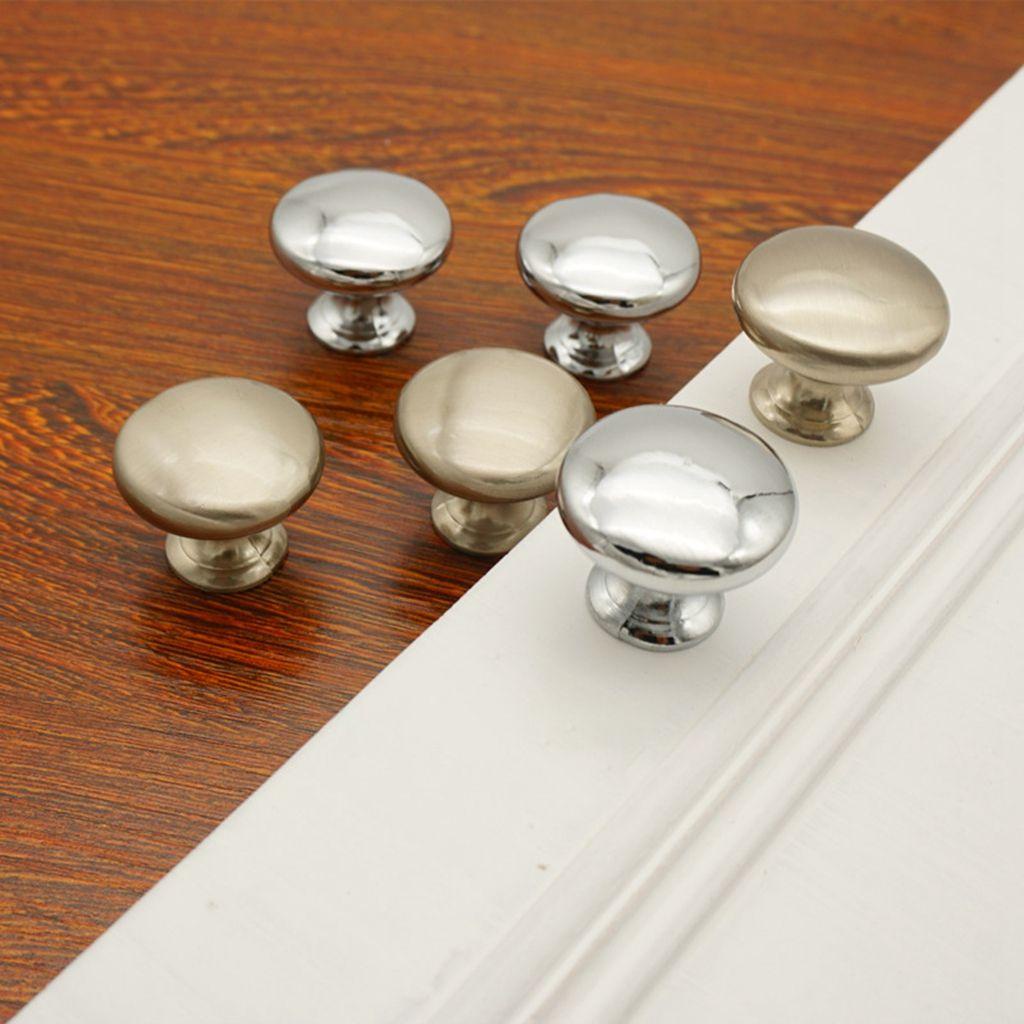 Tay Nắm Cửa Hình Nấm Tròn Bằng Kim Loại Đơn Giản Hiện Đại