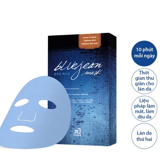 Mặt nạ xanh Pi Gene Blue Jean Mask cấp ẩm, thư giãn, dịu mát