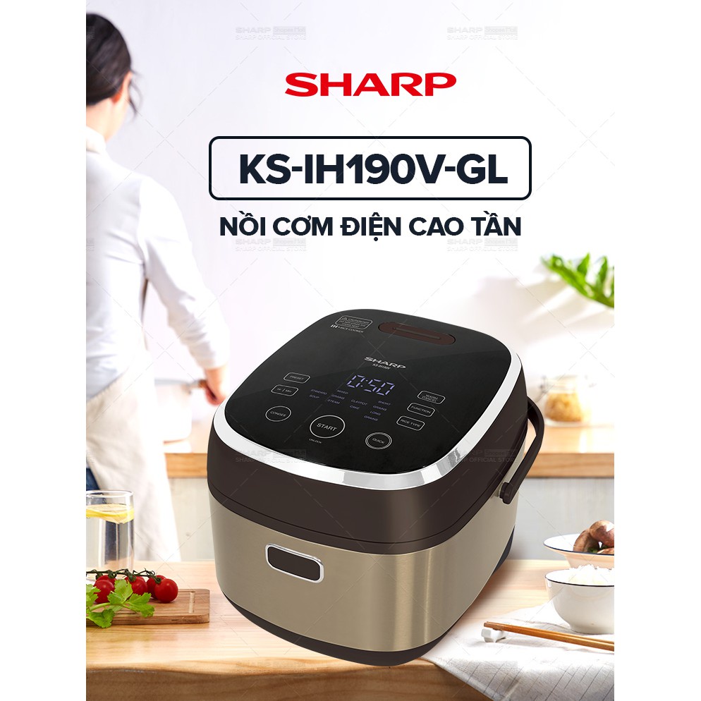 Nồi Cơm Điện Sharp 1.8L Sharp KS-IH190V-GL