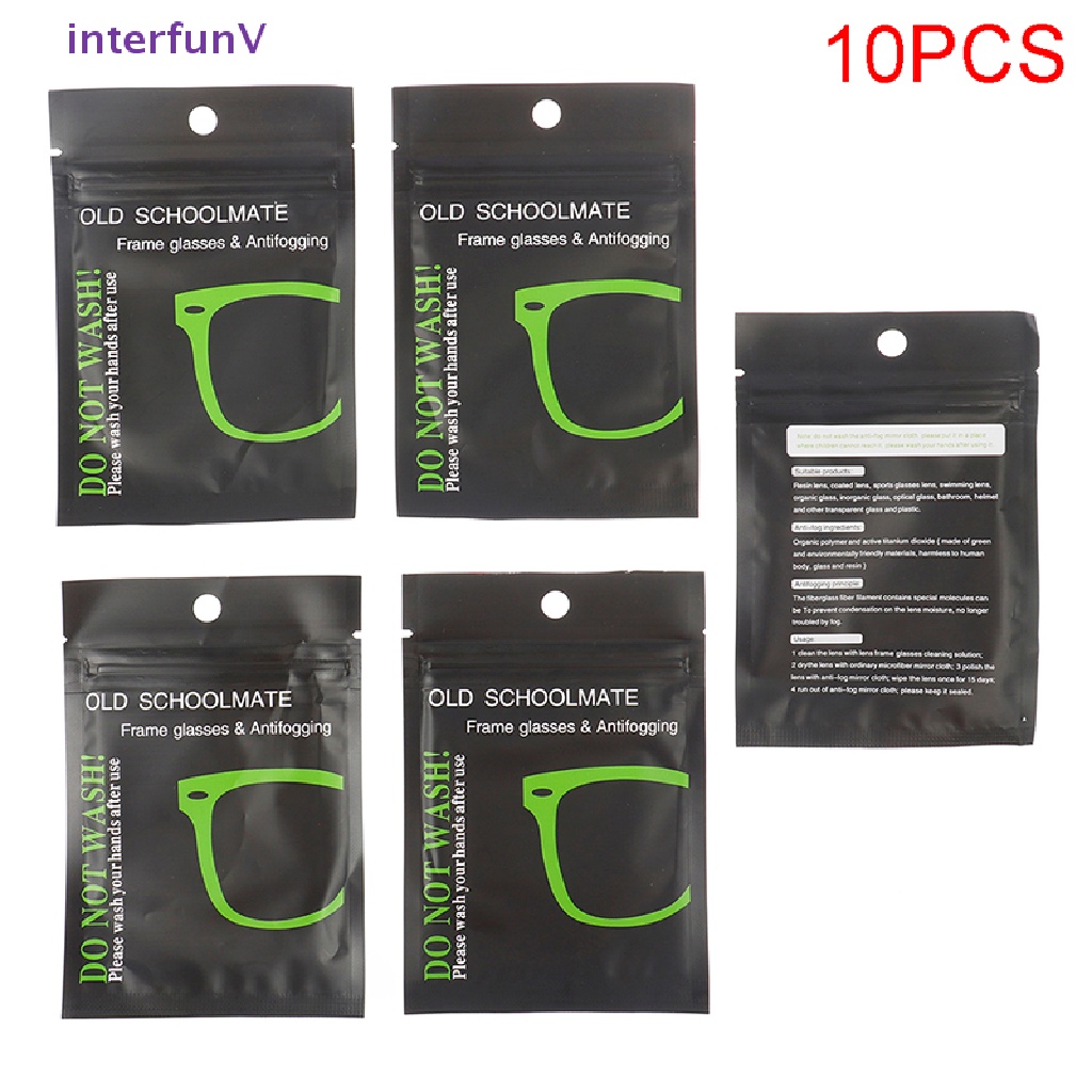 Set 10 Khăn Lau Kính Chống Sương Mù Có Thể Tái Sử Dụng Cho Nam Nữ