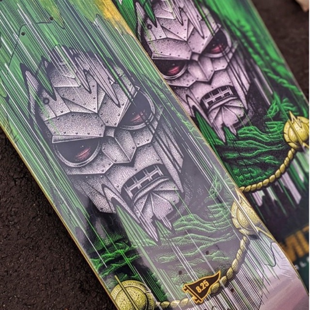 Mặt Ván Trượt Skateboard nhập khẩu Mỹ - PRIMITIVE SILVAS DOCTOR DOOM DECK 8.25