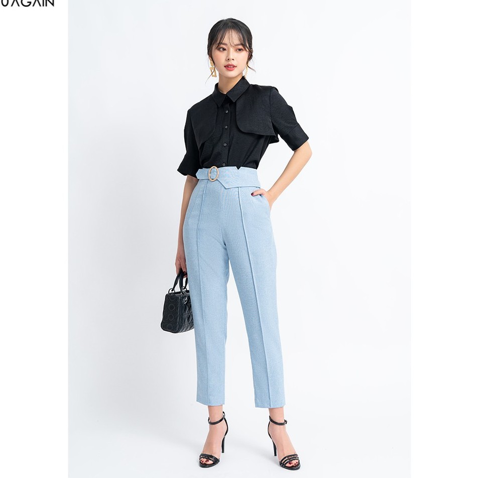 Áo sơ mi nữ công sở 92WEAR đủ màu, đủ size, ngắn tay hai tay bồng ASA1078