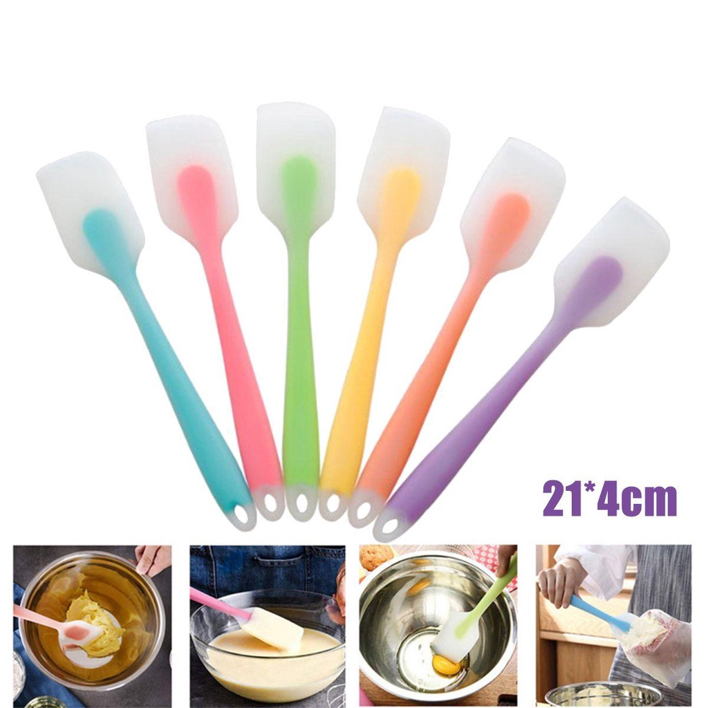 Muỗng Silicone Trộn Kem Trang Trí Bánh