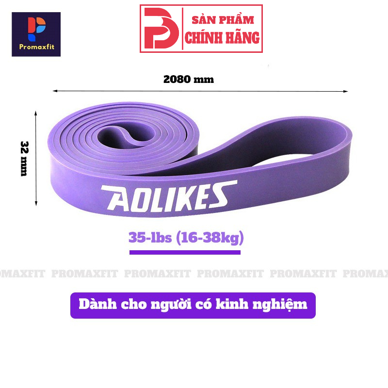 Dây kháng lực tập gym power band Aolikes đàn hồi cao su tập tay chân mông vai đùi nam nữ