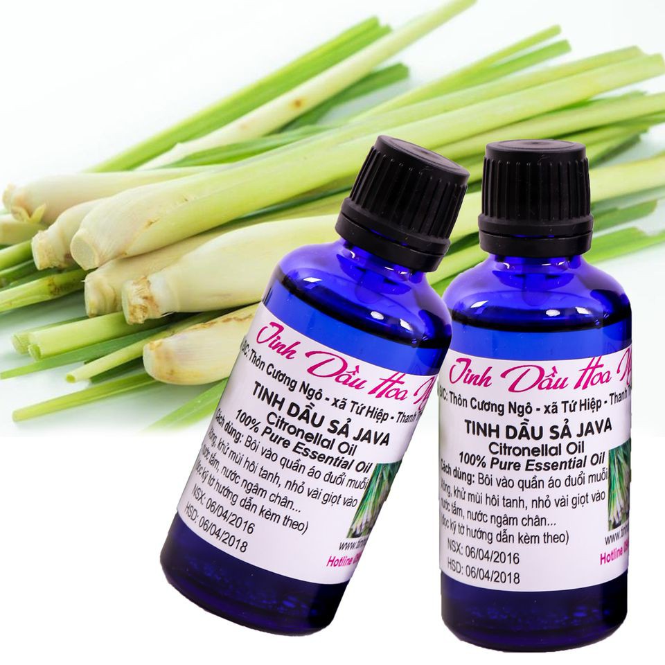 Combo 2 chai tinh dầu sả 50ml