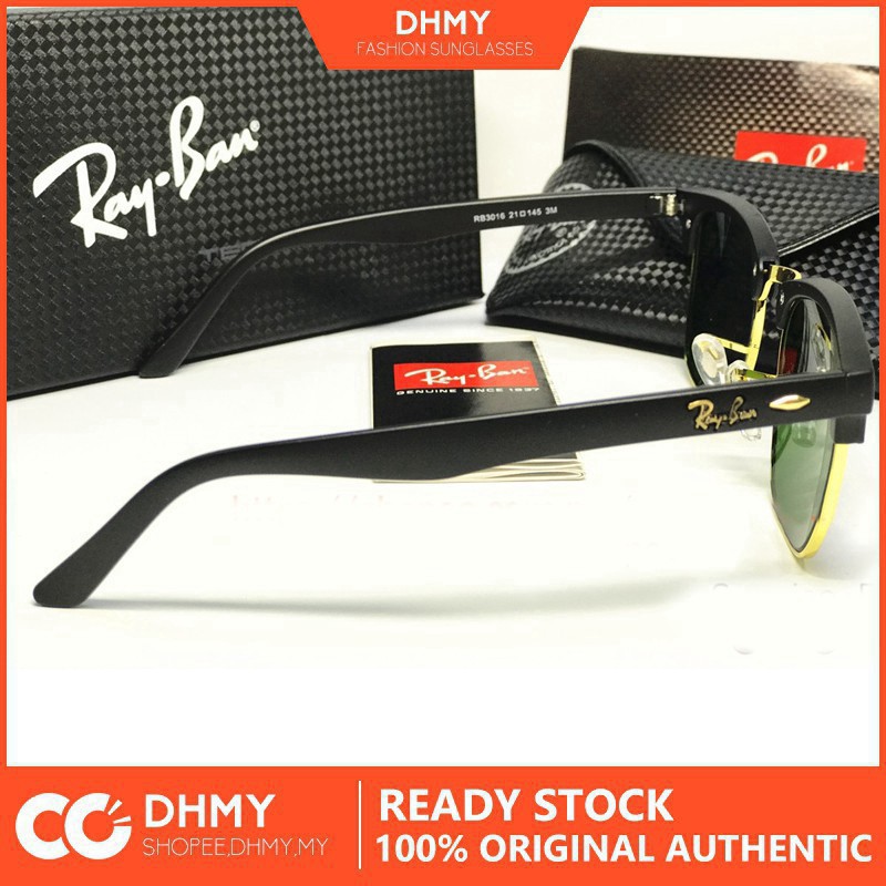 RAY-BAN Kính Mát Ray Ban Ray 2021 Rb3016 Cổ Điển Clubmaster 48mm 3431221232asa