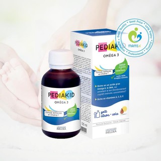 Siro (125ml) bổ sung DHA và vitamin A, C, D, E cho bé từ 6 tháng tuổi Pediakid Omega 3, Pháp