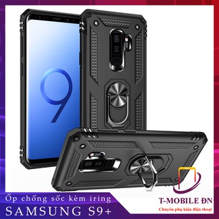 FREESHIP 50k_Ốp lưng Samsung S9+ Plus, Ốp chống sốc 2 lớp kèm nhẫn iring làm giá đỡ cho Samsung S9 Plus