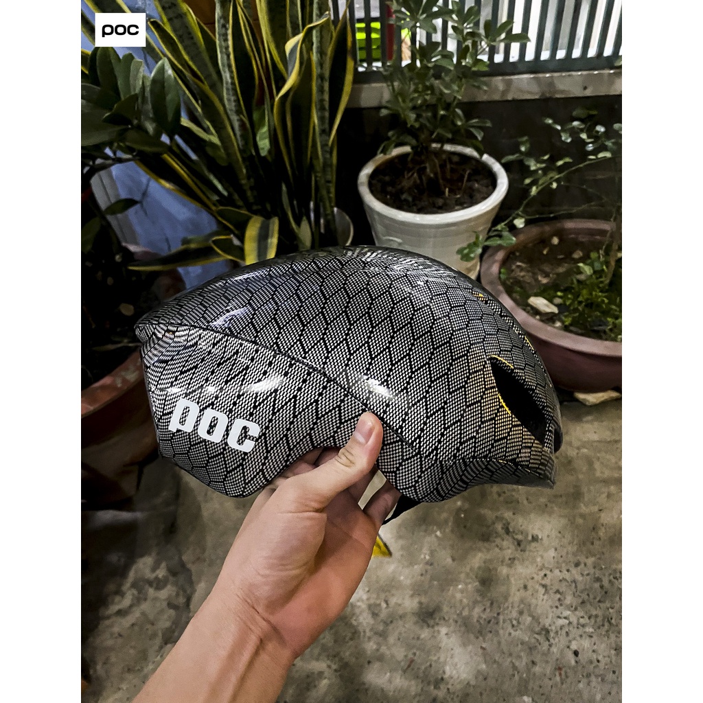 NÓN POC 02 MÀU TỔ ONG BÓNG CHÍNH HÃNG BẢO HÀNH 12 THÁNG