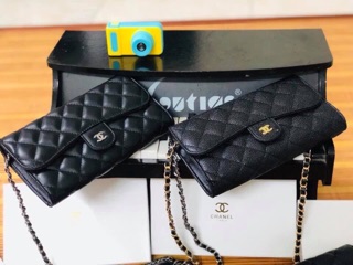 Ví chanel trần chỉ fullbox
