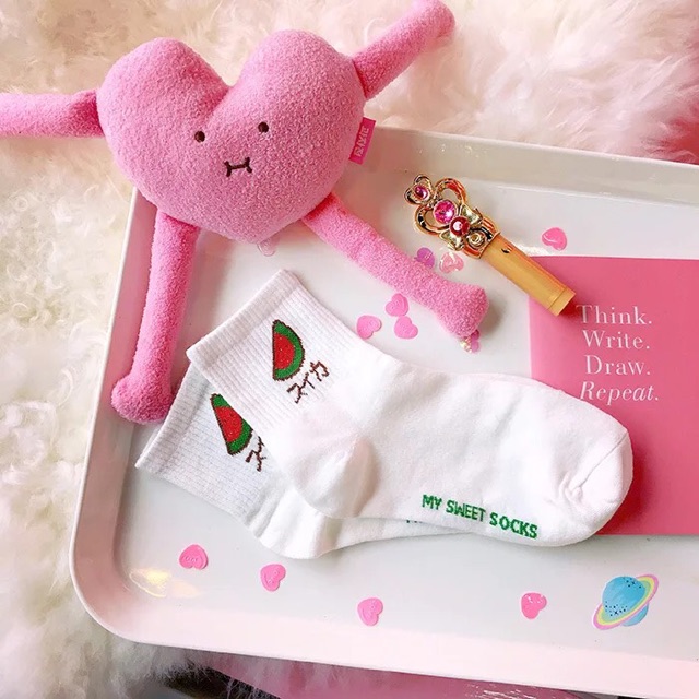 Tất cổ cao thêu hoa quả | BigBuy360 - bigbuy360.vn