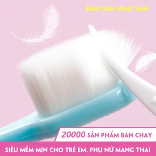 Bàn chải đánh răng Nhật Bản 💝 MICRO NANO 💝 Bàn chải lông siêu mềm mịn cho trẻ em, phụ nữ mang thai