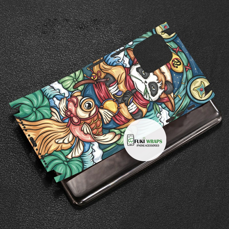 Tấm dán Skin Mặt Sau GấuTrúc FULL VIỀN Dành Cho 13prm , 12prm , 11prm , x, xsm , ip11 , ip12 , ip13 - FukiShop