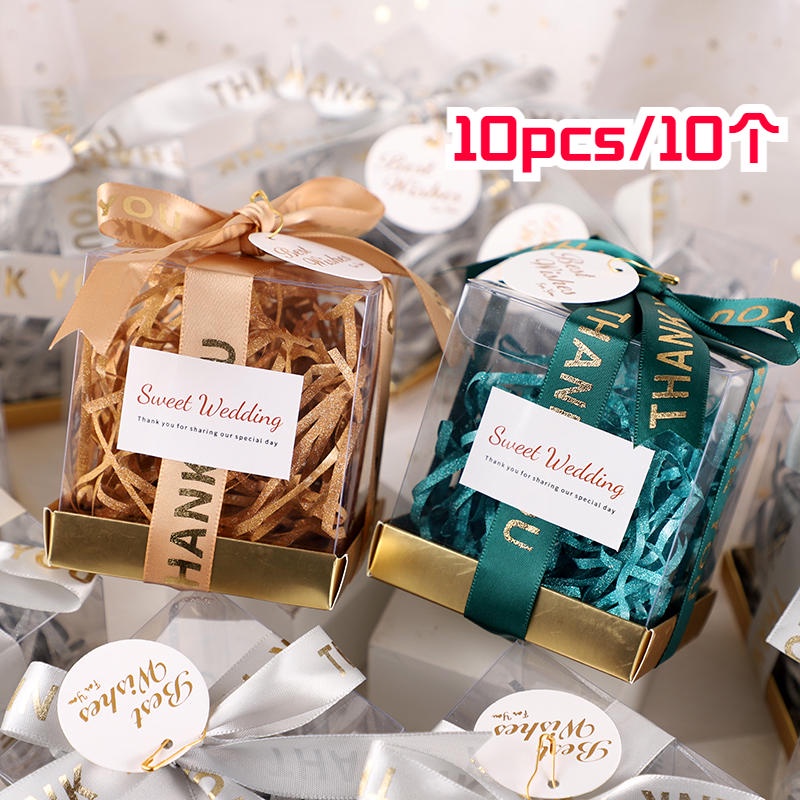 Túi Đựng Kẹo Cưới / Bánh Quy Bằng Nhựa Trong Suốt Phong Cách Trung Hoa Wedding Candy Box Doorgift Transparent Favour Box Chinese Candy Bag Doorgift Cookies Bag Door Gift Packaging Kahwin Small Plastic Goodies Packing Korean Ins Style Party Accessories