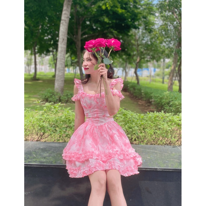 ĐẦM VOAN IN SIÊU HACK DÁNG, VỪA ĐẸP VỪA RẺ CHO CHỊ EM UP Shop Valentina